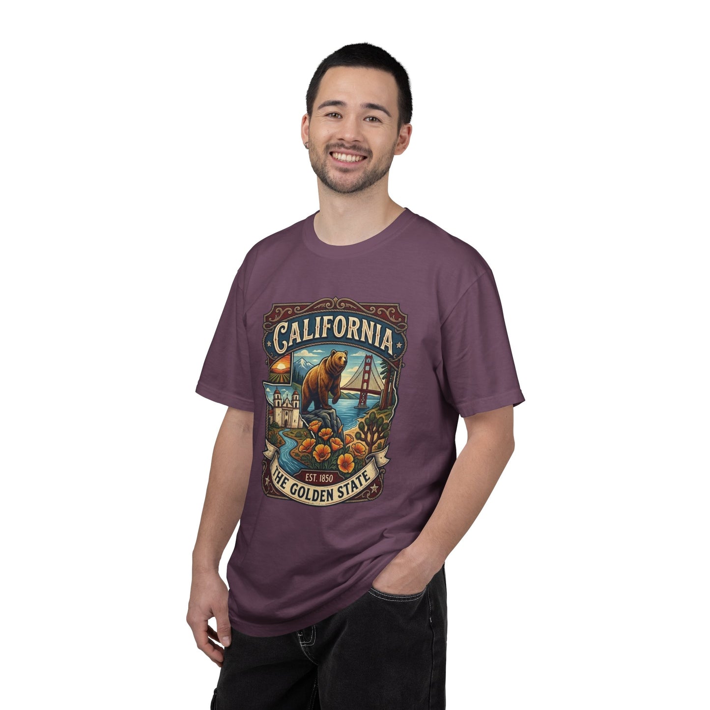California Bear & Golden Gate T-Shirt