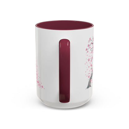Cherry Blossom Tree Mug — Colorful Ceramic Coffee Cup