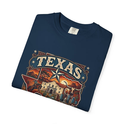 Texas Alamo Longhorn T-Shirt — State of Texas Graphic Tee
