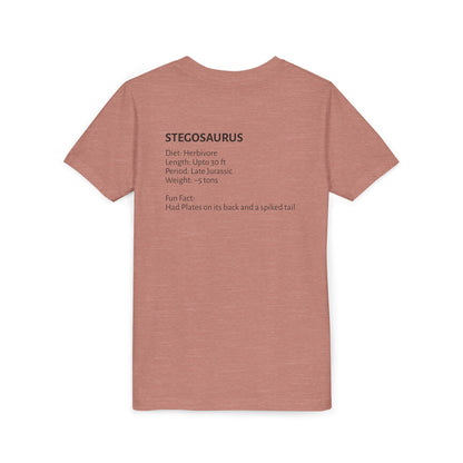 Stegosaurus educational youth t-shirt