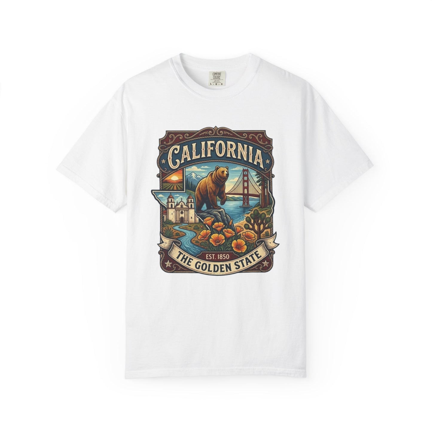 California Bear & Golden Gate T-Shirt