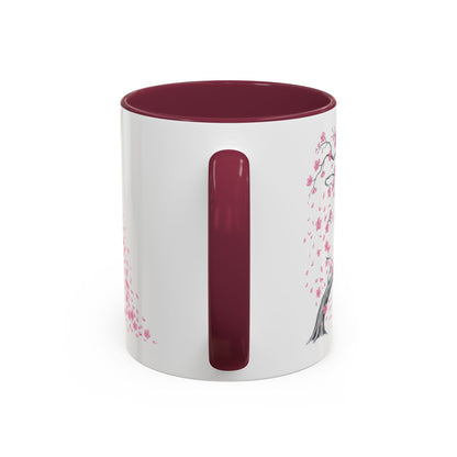 Cherry Blossom Tree Mug — Colorful Ceramic Coffee Cup