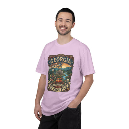 Georgia State Souvenir T-Shirt — State Symbols & Landmarks Tee