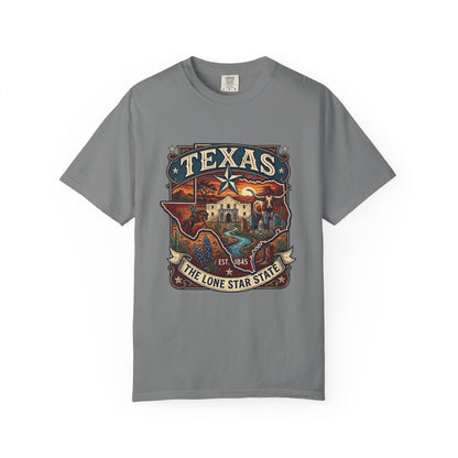 Texas Alamo Longhorn T-Shirt — State of Texas Graphic Tee