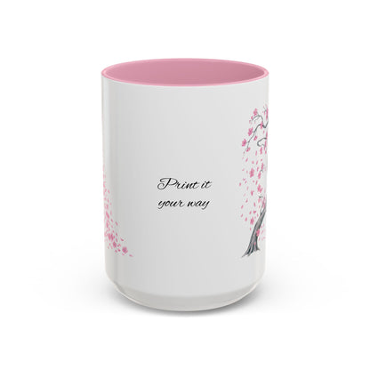 Cherry Blossom Tree Mug — Colorful Ceramic Coffee Cup