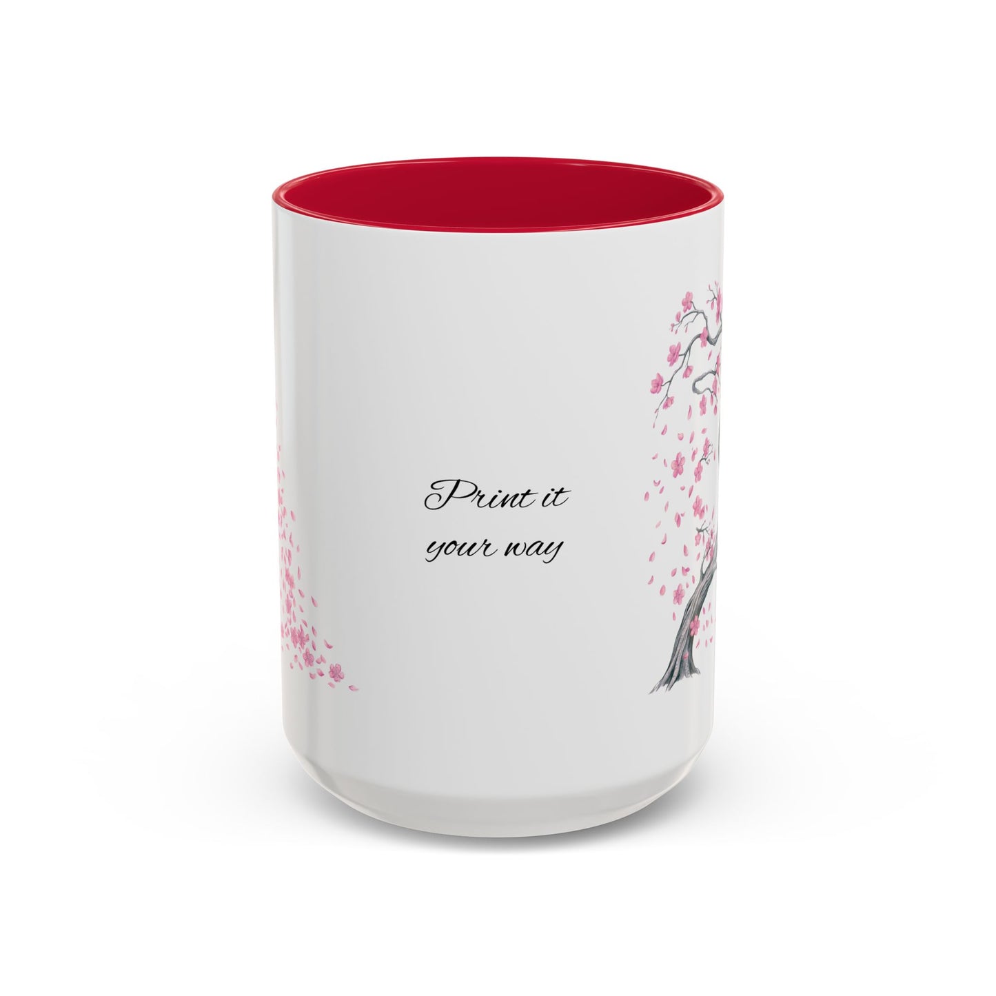 Cherry Blossom Tree Mug — Colorful Ceramic Coffee Cup