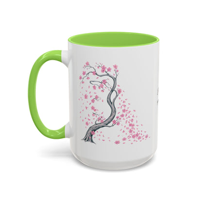Cherry Blossom Tree Mug — Colorful Ceramic Coffee Cup