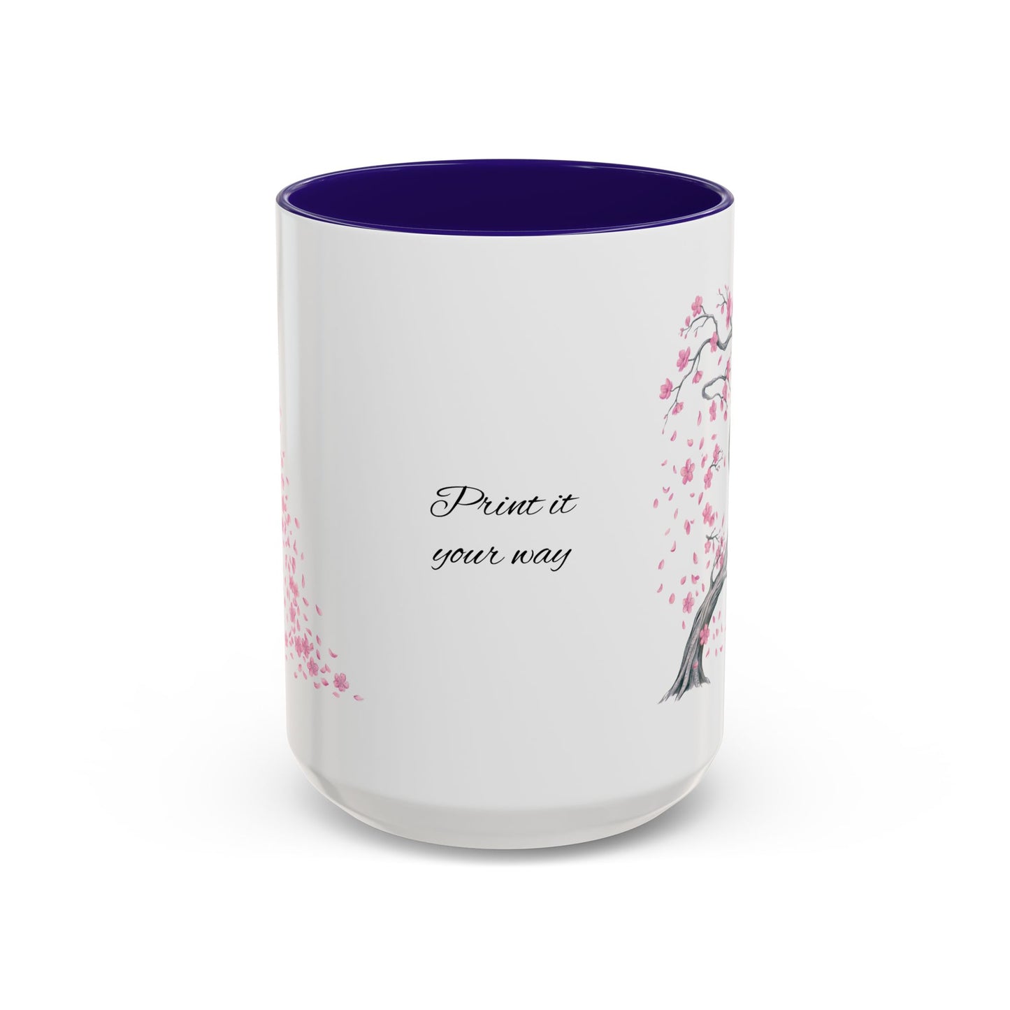 Cherry Blossom Tree Mug — Colorful Ceramic Coffee Cup