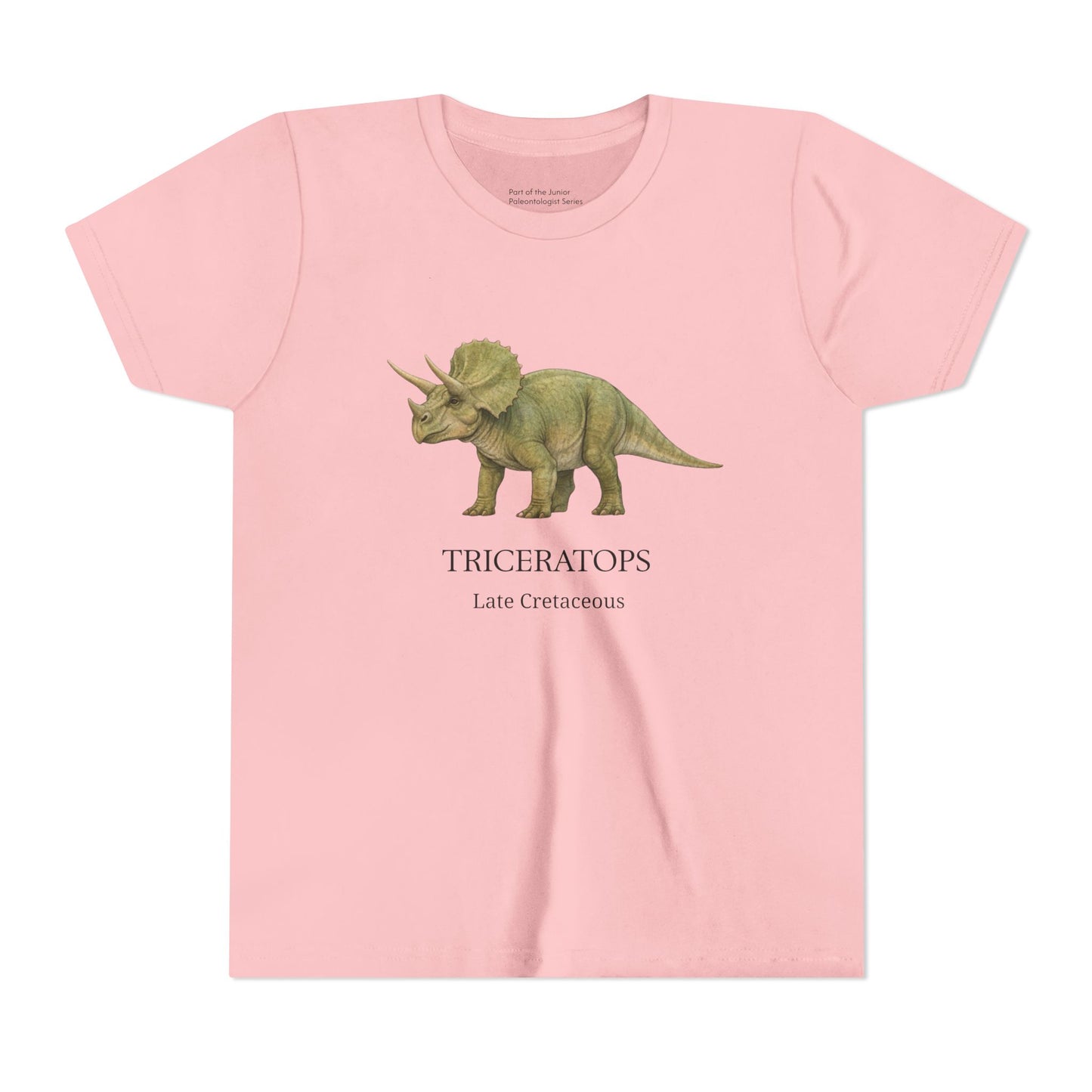 Triceratops educational youth t-shirt