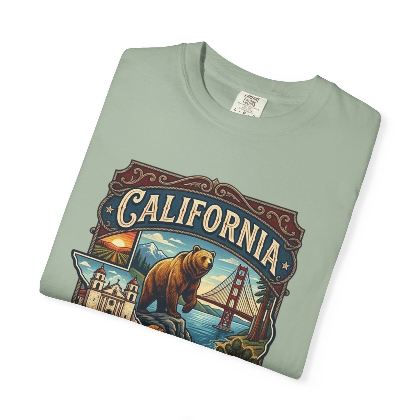 California Bear & Golden Gate T-Shirt