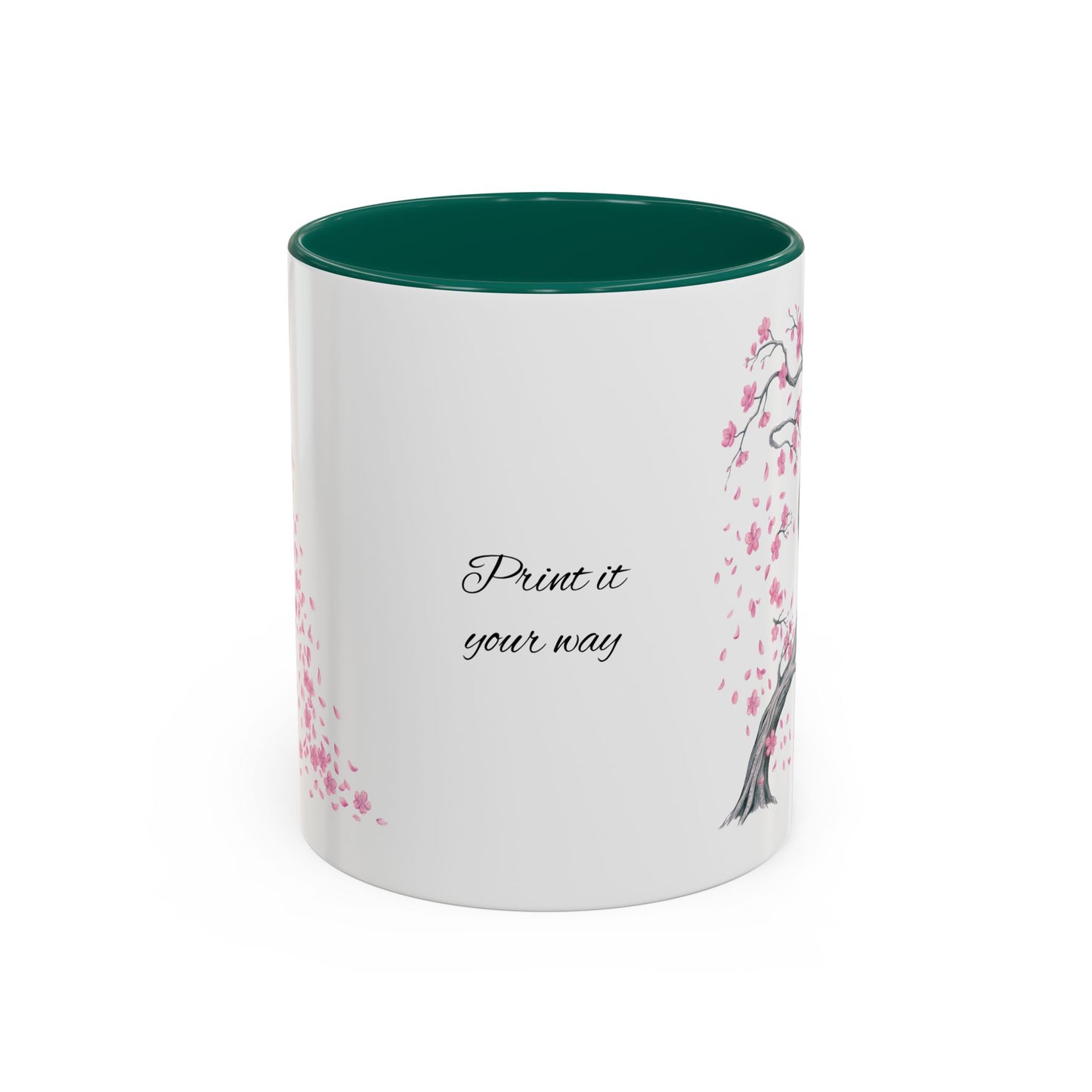 Cherry Blossom Tree Mug — Colorful Ceramic Coffee Cup
