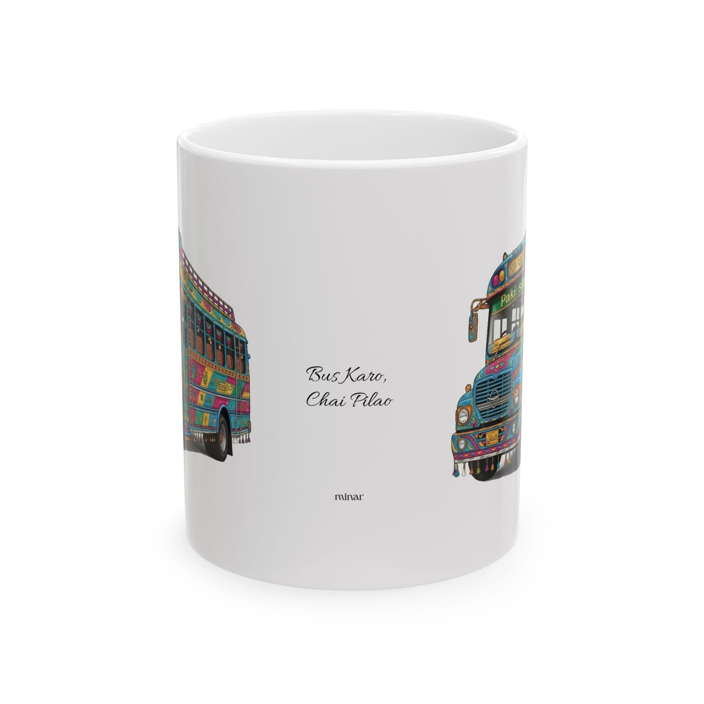 Pakistani Truck Art Bus Ceramic Mug (11oz, 15oz)