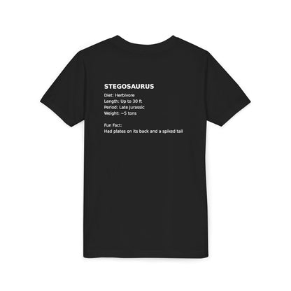 Stegosaurus educational youth t-shirt