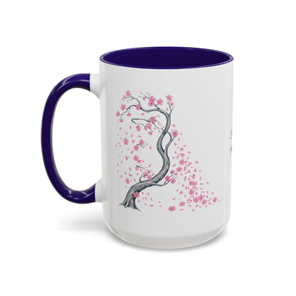 Cherry Blossom Tree Mug — Colorful Ceramic Coffee Cup