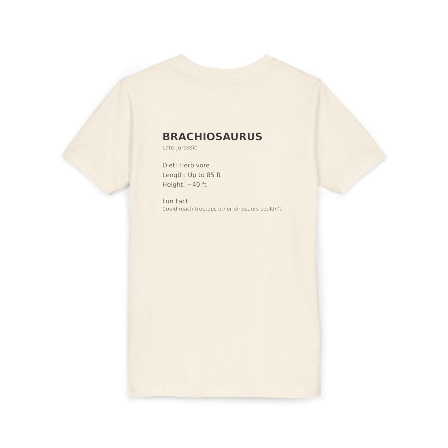Brachiosaurus educational youth t-shirt
