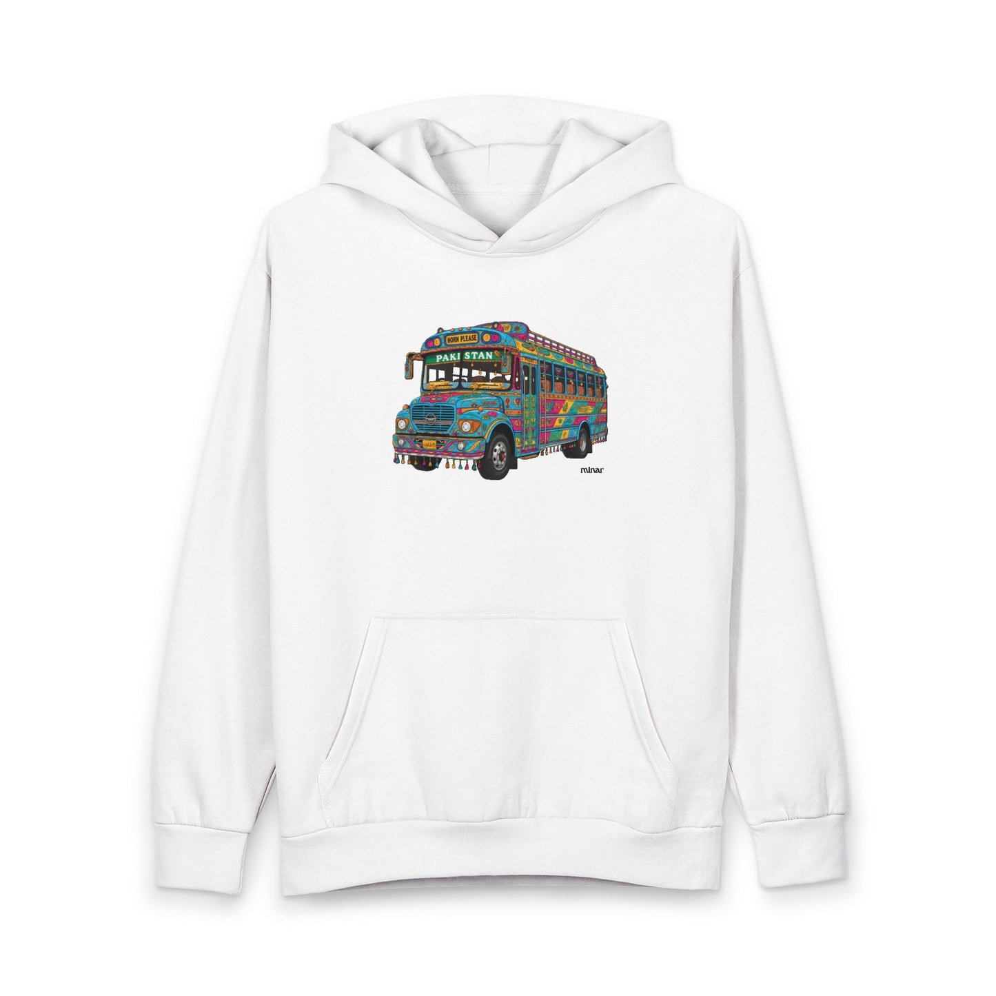 Pakistani Truck Art Hoodie | Colorful Floral Folk Motif Pullover