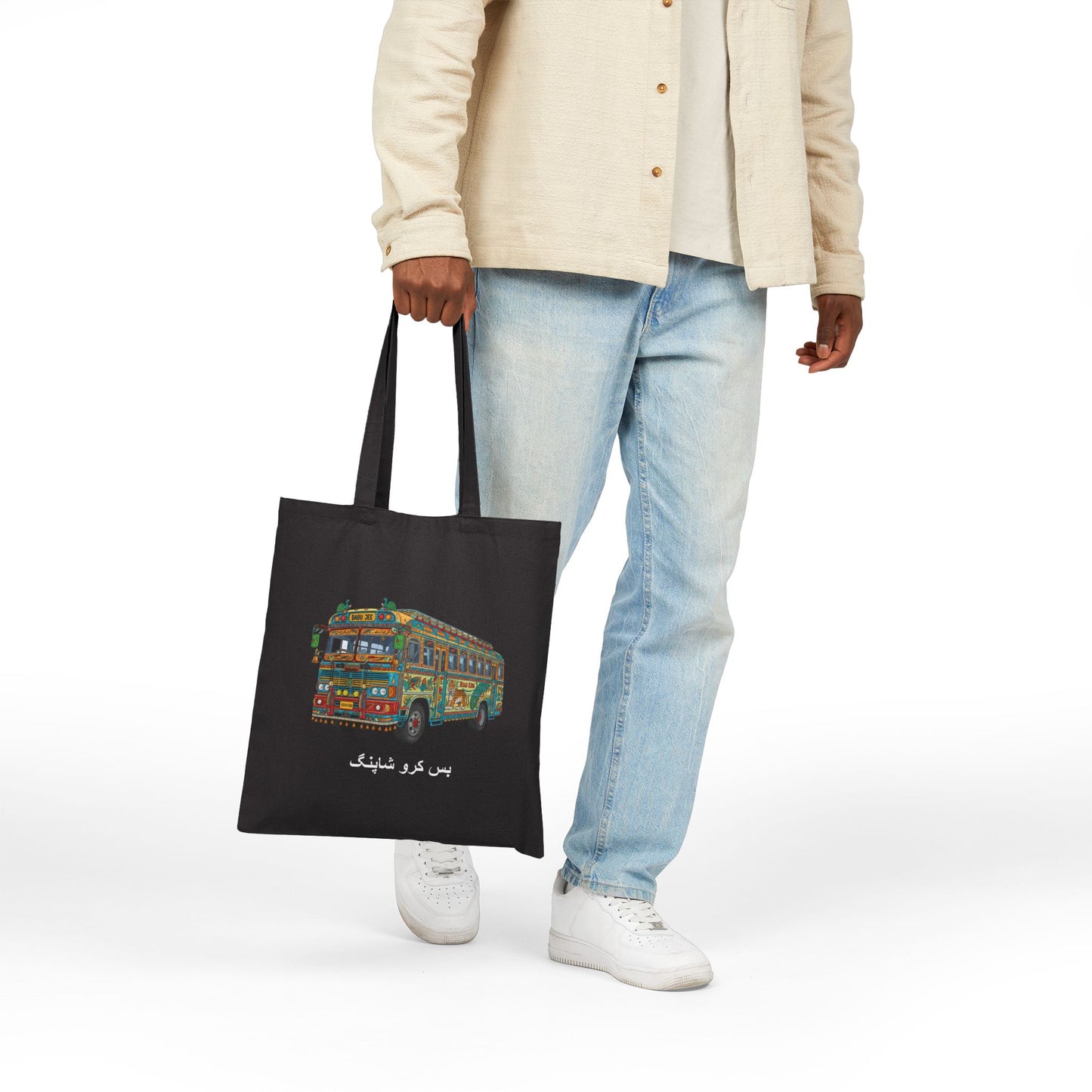 Bus: Cotton Tote Bag