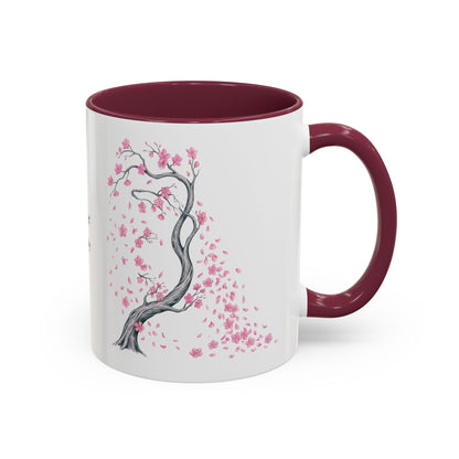 Cherry Blossom Tree Mug — Colorful Ceramic Coffee Cup