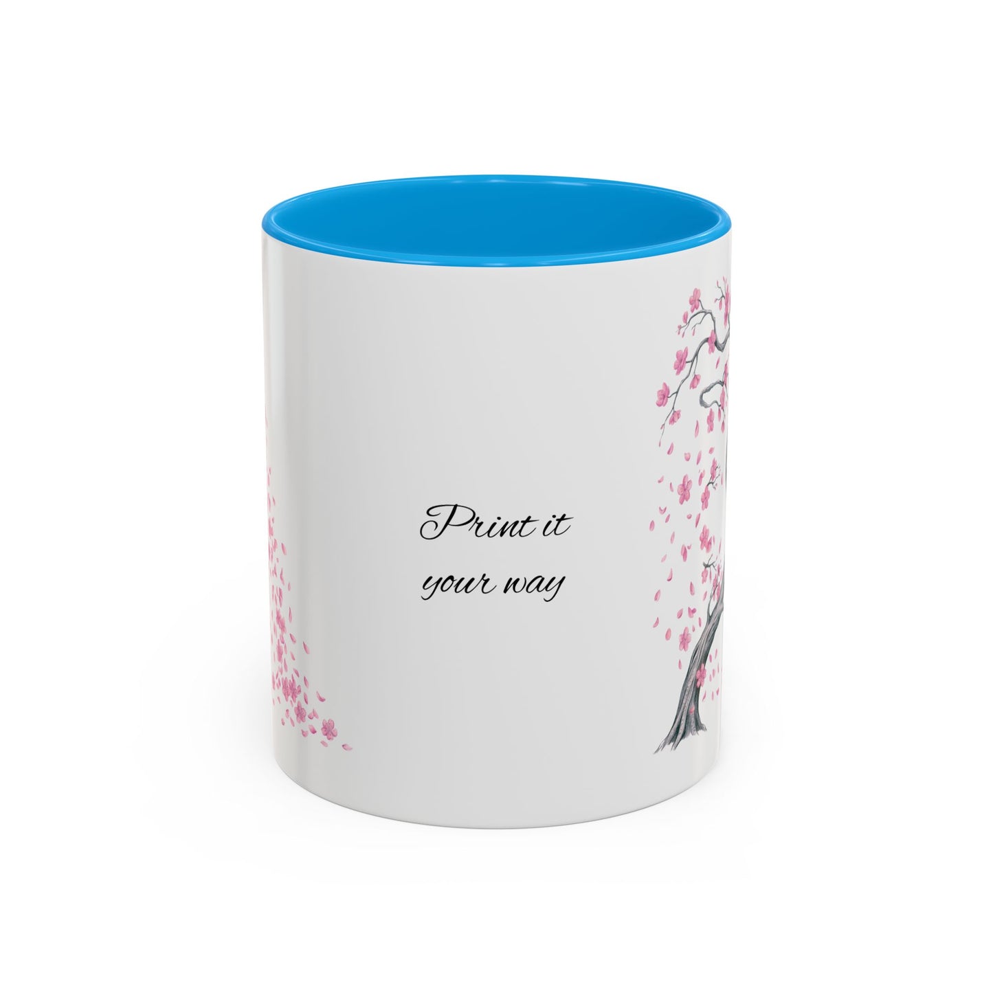 Cherry Blossom Tree Mug — Colorful Ceramic Coffee Cup
