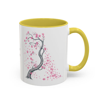 Cherry Blossom Tree Mug — Colorful Ceramic Coffee Cup