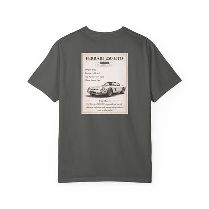 1960 Ferrari 250 GTO Vintage Car Club T-shirt | Classic Sports Car Tee