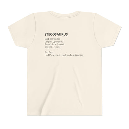 Stegosaurus educational youth t-shirt