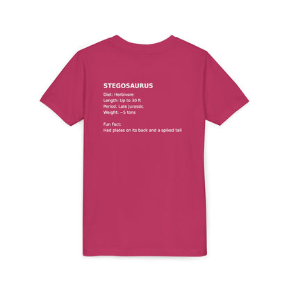 Stegosaurus educational youth t-shirt