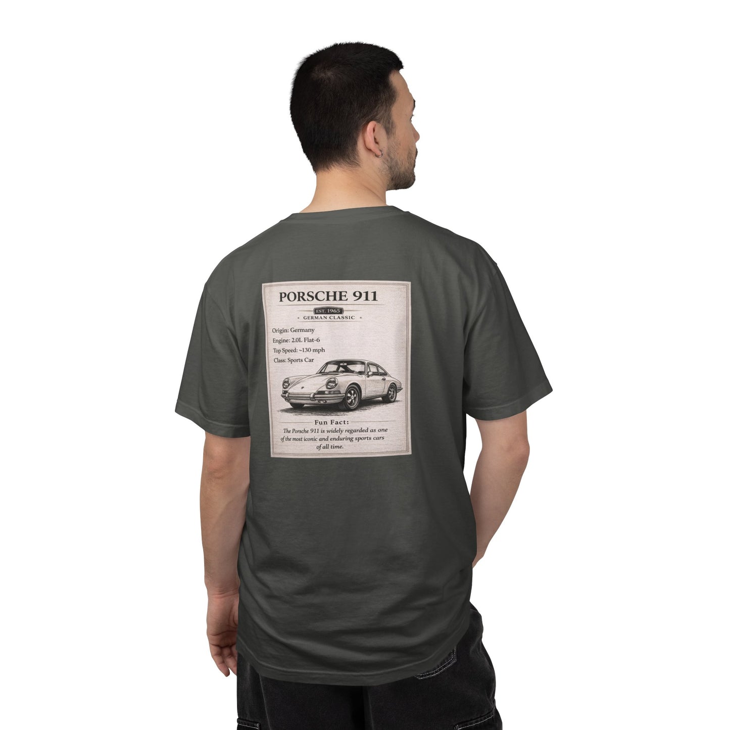 1965 Porsche 911 Vintage Car Club T-shirt | Classic Sportscar Tee