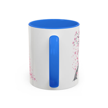 Cherry Blossom Tree Mug — Colorful Ceramic Coffee Cup