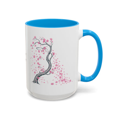 Cherry Blossom Tree Mug — Colorful Ceramic Coffee Cup