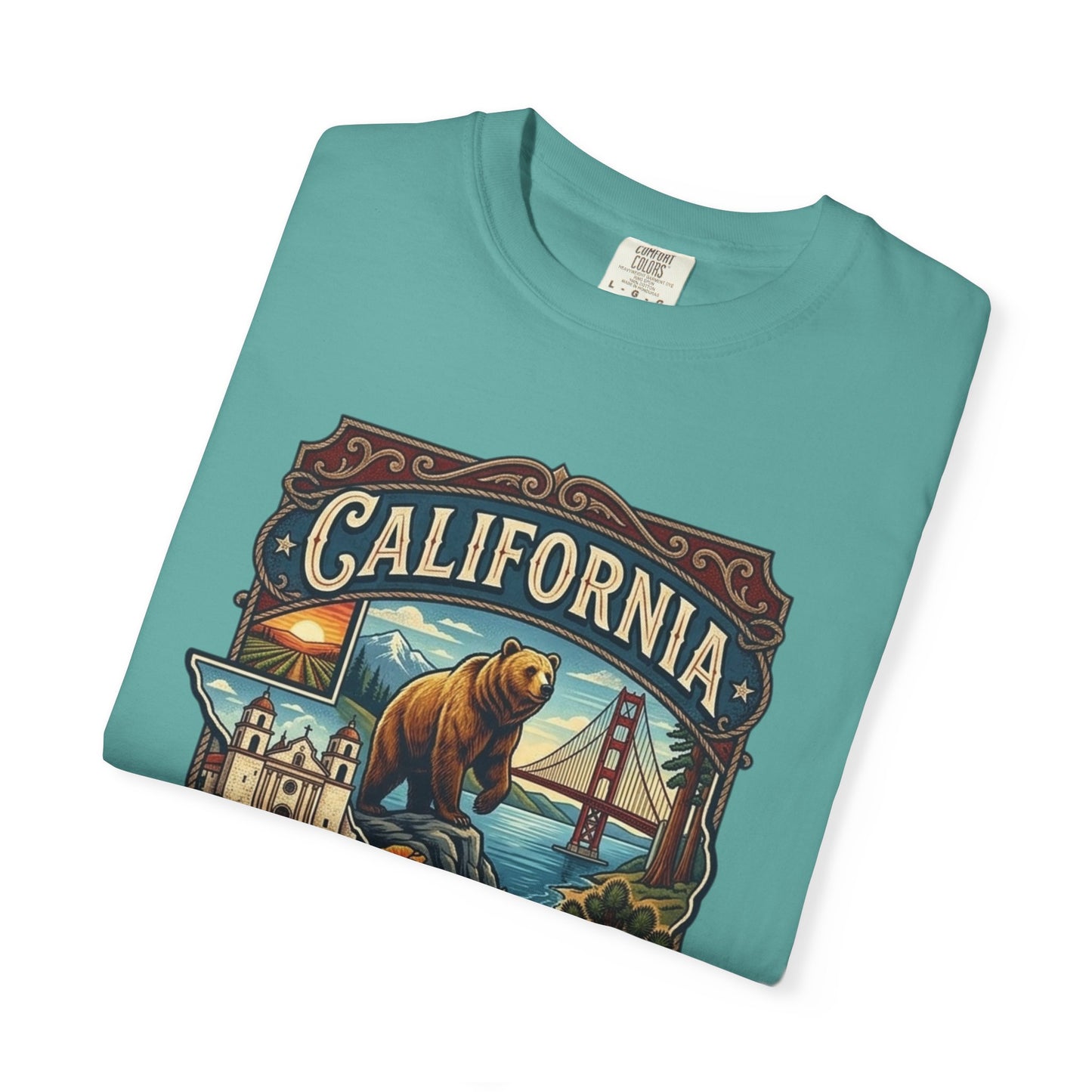 California Bear & Golden Gate T-Shirt