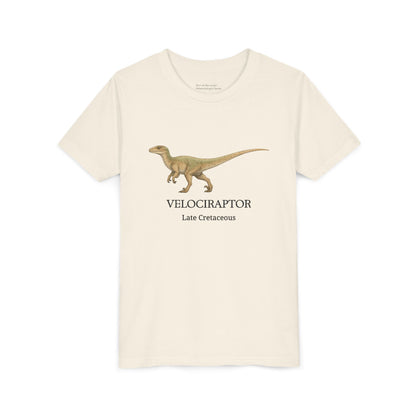 Velociraptor educational youth t-shirt