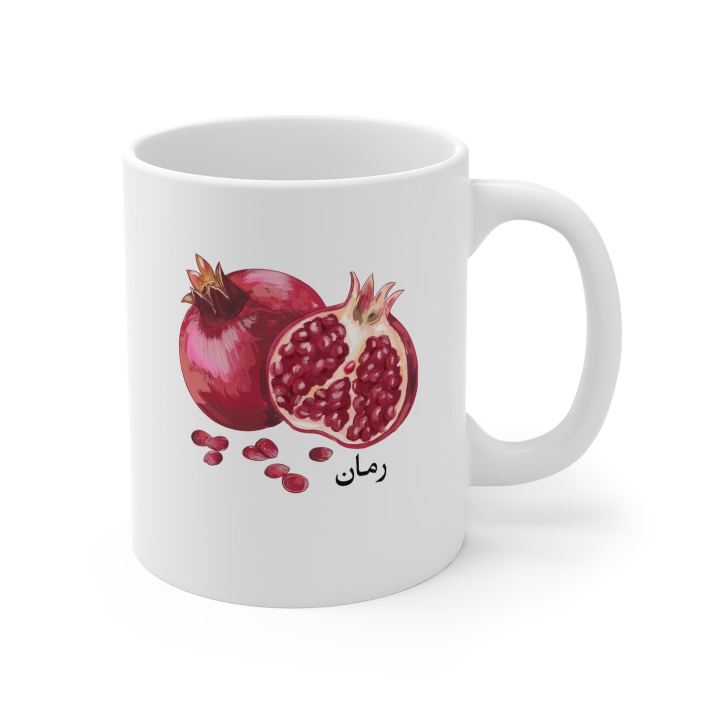 Pomegranate Paradise 11oz Mug — Fruit of Paradise Ceramic Coffee Cup