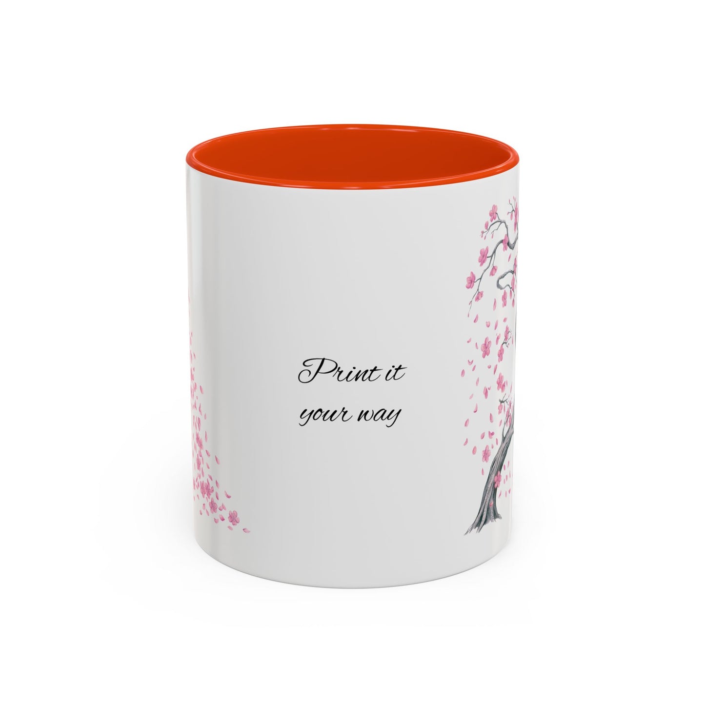Cherry Blossom Tree Mug — Colorful Ceramic Coffee Cup