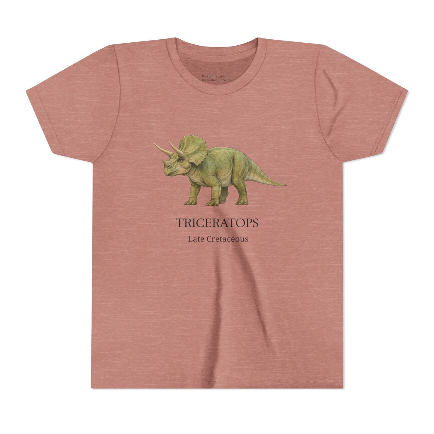 Triceratops educational youth t-shirt