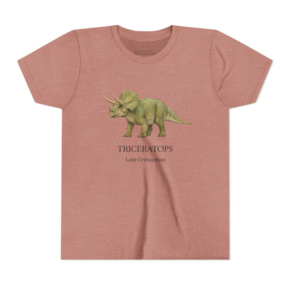 Triceratops educational youth t-shirt