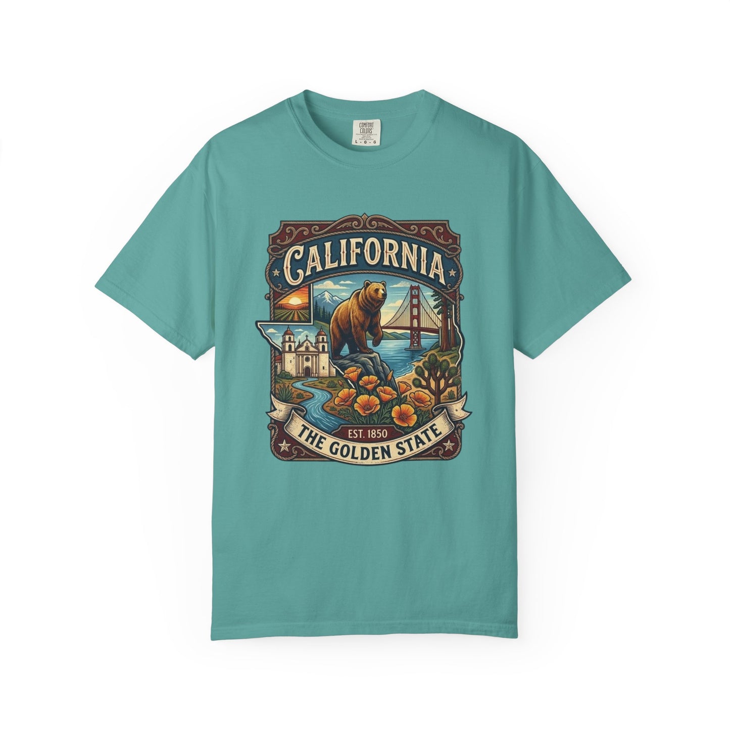 California Bear & Golden Gate T-Shirt