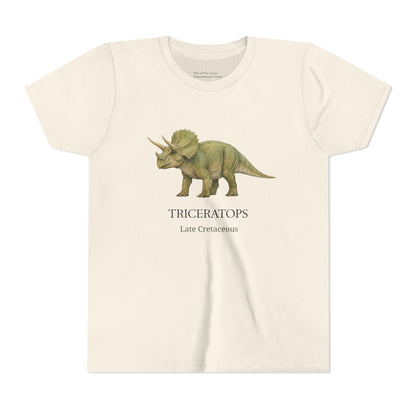 Triceratops educational youth t-shirt