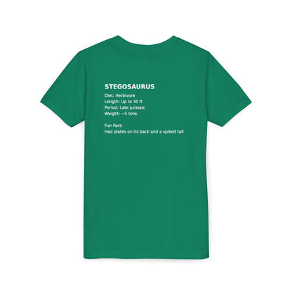 Stegosaurus educational youth t-shirt