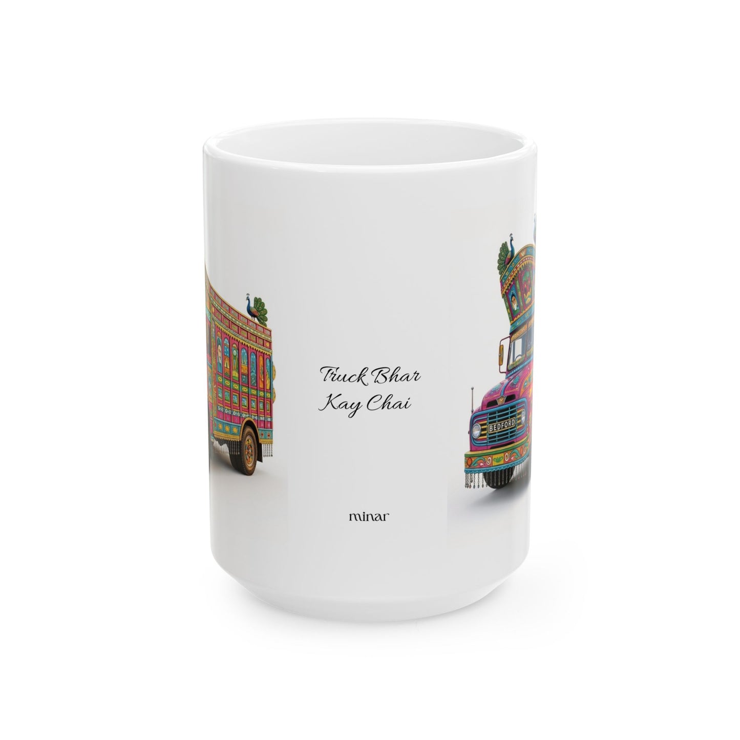 Pakistani Truck Art Ceramic Mug — Colorful Traditional Truck Design (11oz & 15oz)