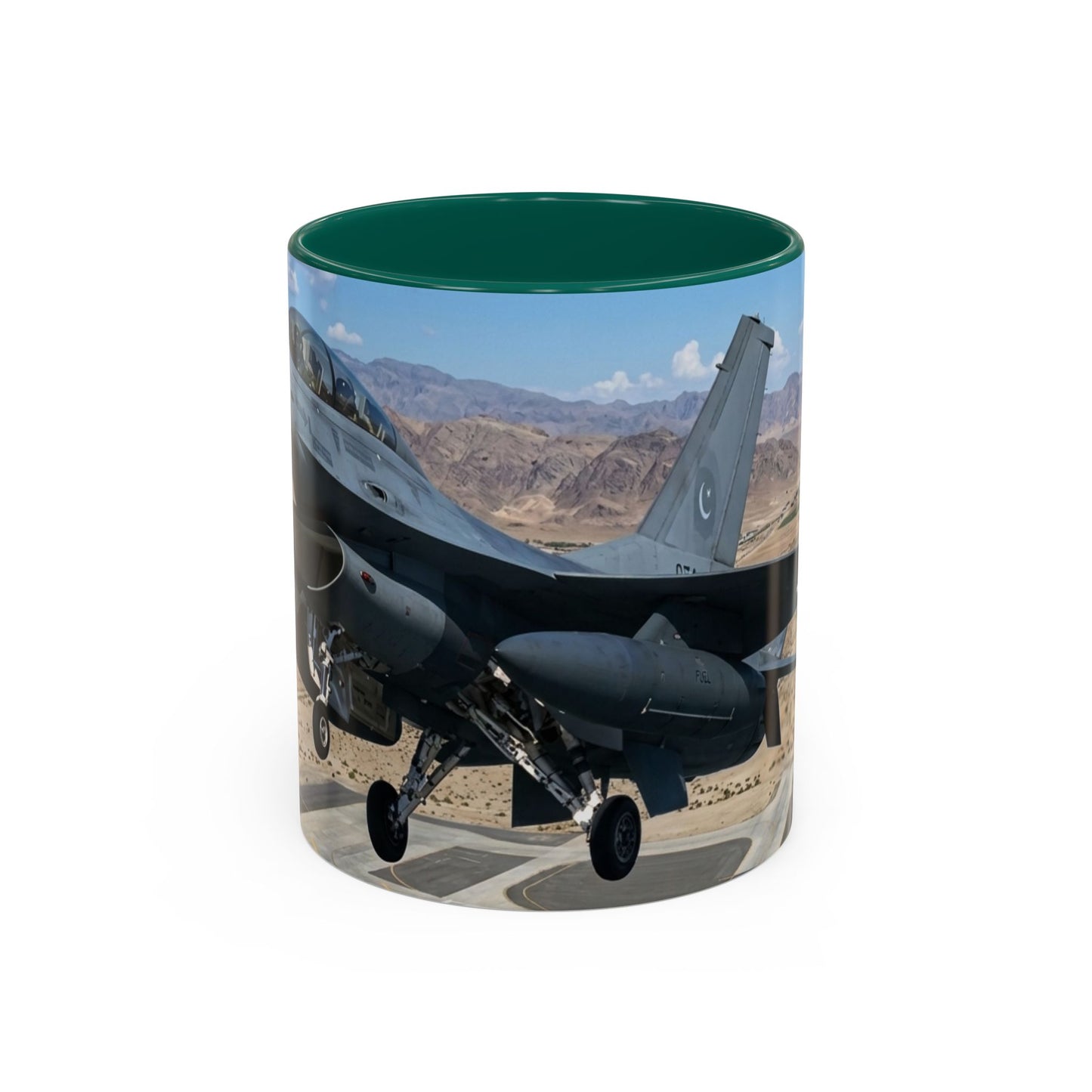 Pakistani F-16 Falcon Flight Mug — Colorful 11oz & 15oz Ceramic Coffee Cup