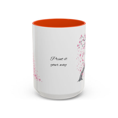 Cherry Blossom Tree Mug — Colorful Ceramic Coffee Cup