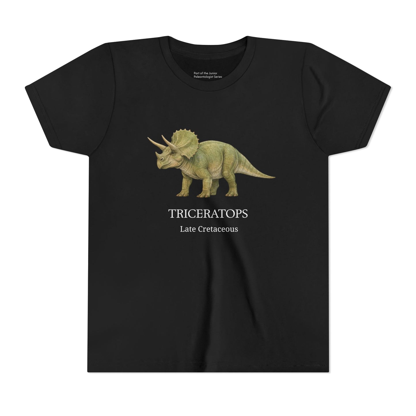 Triceratops educational youth t-shirt