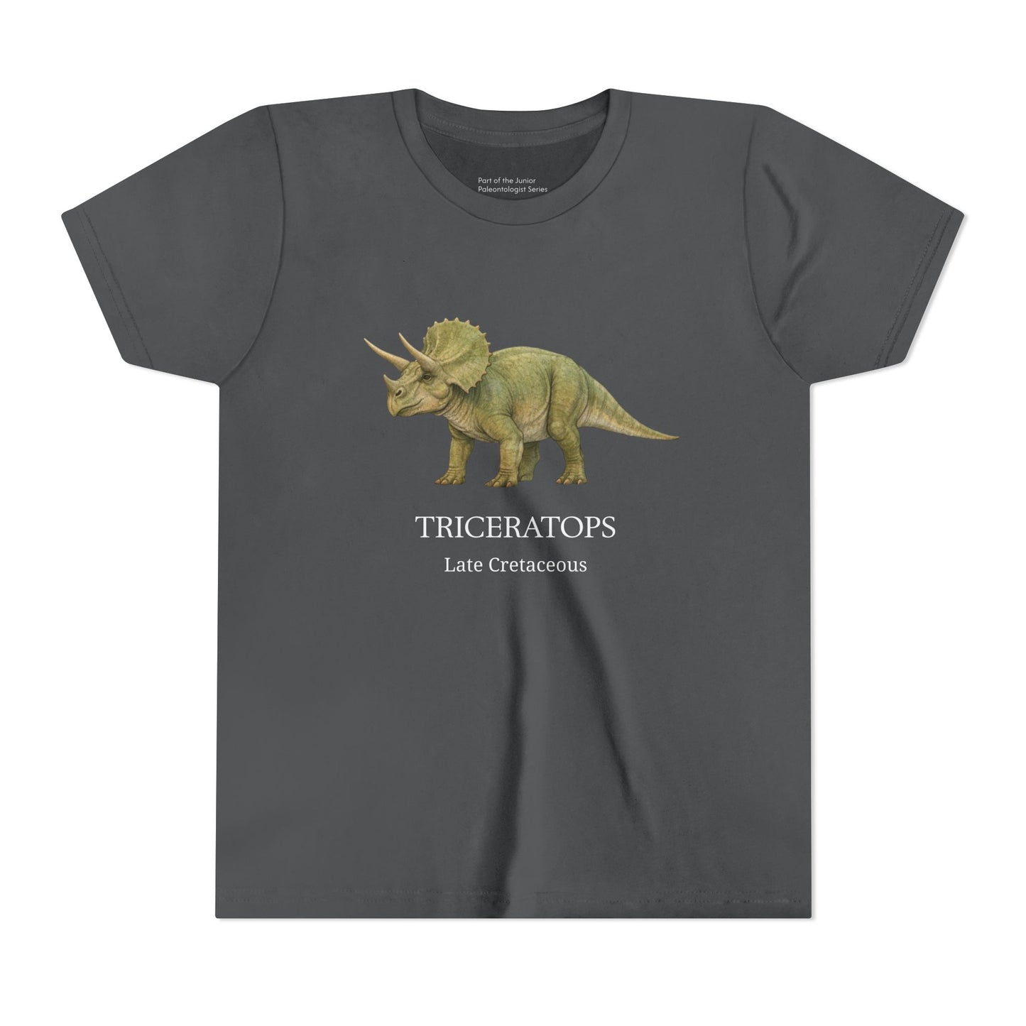 Triceratops educational youth t-shirt