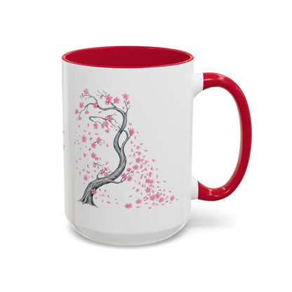 Cherry Blossom Tree Mug — Colorful Ceramic Coffee Cup