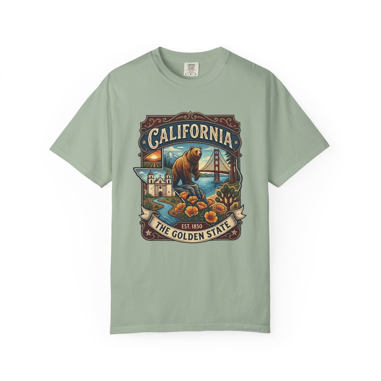 California Bear & Golden Gate T-Shirt
