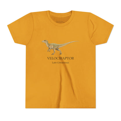 Velociraptor educational youth t-shirt