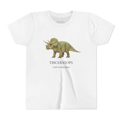 Triceratops educational youth t-shirt