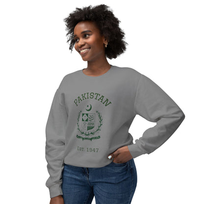 Pakistan Pride Crewneck Sweatshirt — Pakistan Emblem Graphic