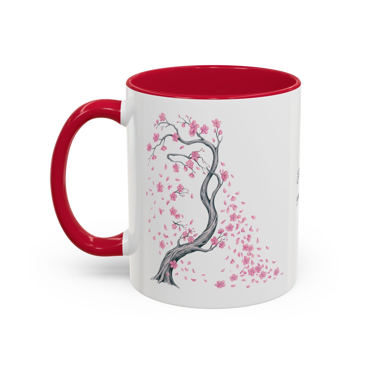 Cherry Blossom Tree Mug — Colorful Ceramic Coffee Cup